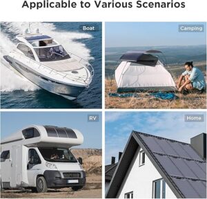 Callsun 50W Flexible Solar Panel 12V