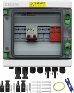 CNLonQcom 2-String Solar PV Combiner Box with Surge Protector