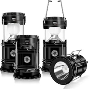 DIBMS 4-Pack Solar Camping Lantern