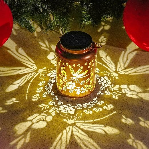 Solar Color-Changing Dragonfly Garden Light