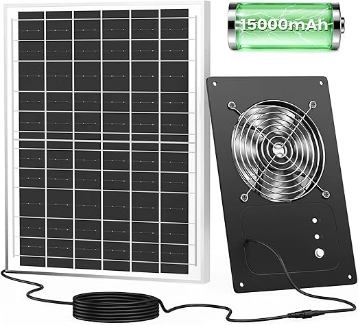 Solar Fan for Chicken Coop with Battery
