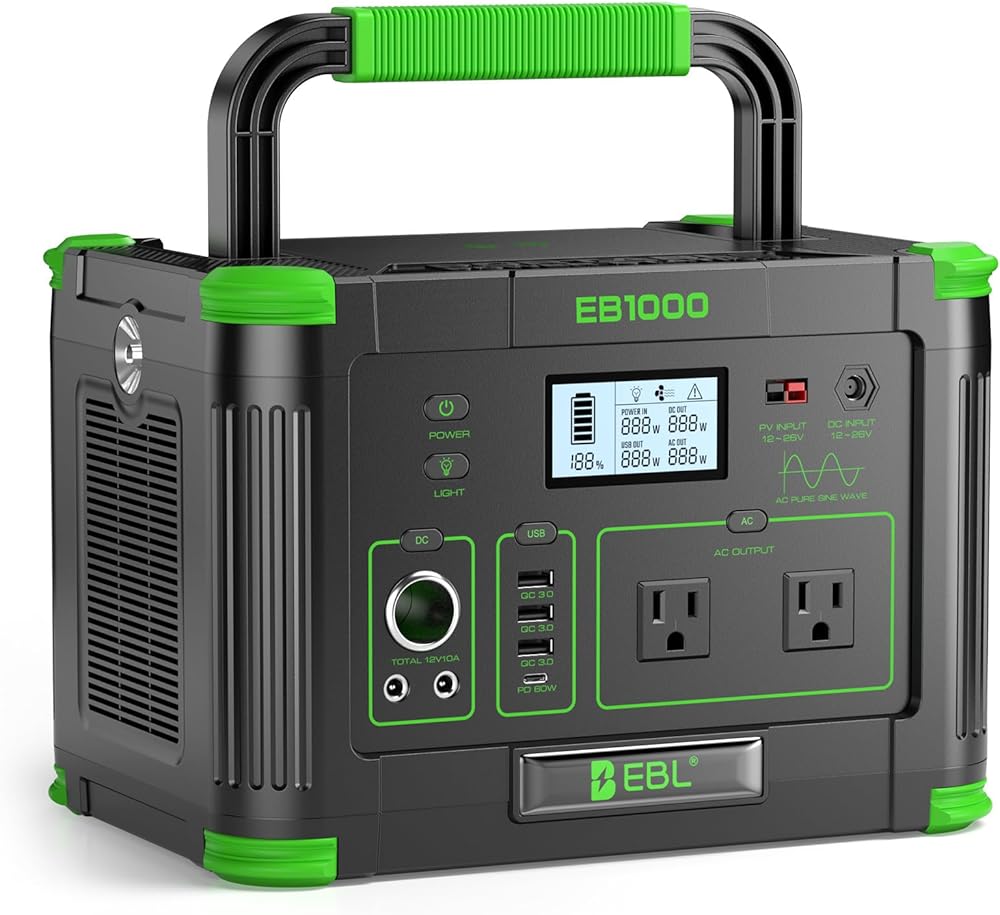 EBL 1000W Portable Power Station