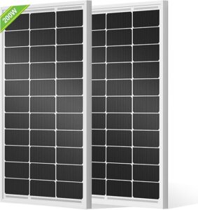 ECO-WORTHY 100W 2-Pack Monocrystalline