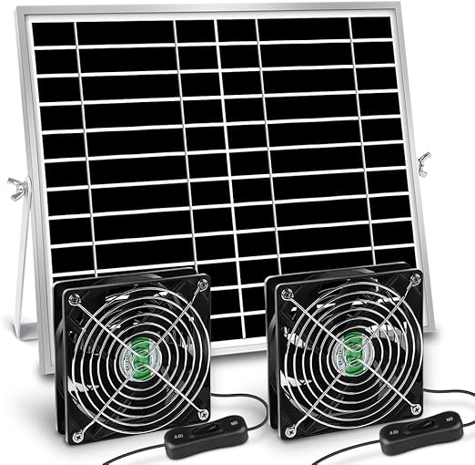 Solar Powered Fan for Shed/Coop