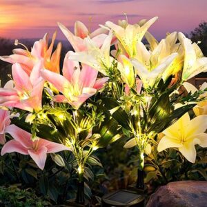 GIGALUMI Lily Solar Flower Lights