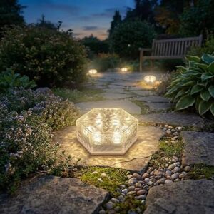 GIGALUMI Solar Paver Lights 8-Pack