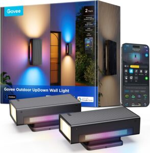 Govee Solar Wall Light Warm White Decorative