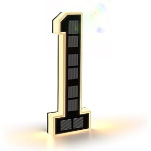 ISUNMEA 9 Inch Solar Lighted House Numbers