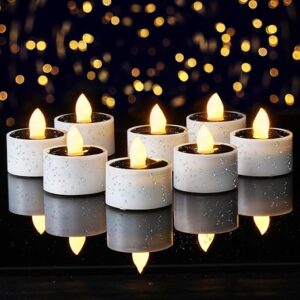 Homemory 8pcs Solar Tea Lights Outdoor