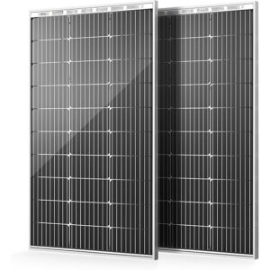 HQST 100W Monocrystalline Solar Panel (2-Pack)