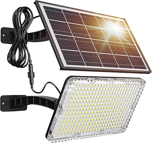 JACKYLED 1000 Lumens Solar Security Light