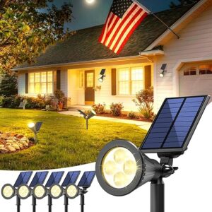 JEJOT Solar Spotlights Outdoor 6-Pack IP65 for Trees