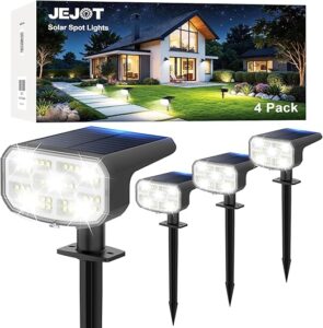 JEJOT Solar Spot Lights 4-Pack