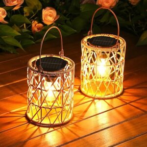 KOOPER Solar Lanterns Outdoor 2-Pack