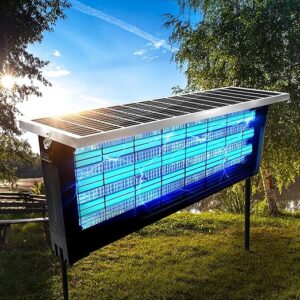 Large Solar Bug Zapper for 4000 sq.ft with 18W Solar Panel