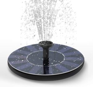LATITOP Solar Bird Bath Fountain