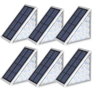 LED Solar Step Lights Waterproof 6-Pack IP67