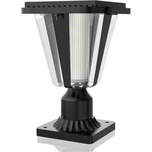 Lovus Solar Post Lights with Pier Mount Base outdoor gate