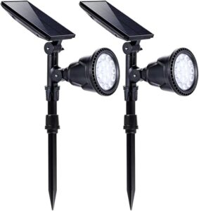 MOLEBIT Solar Spotlights 18 LED 2-Pack