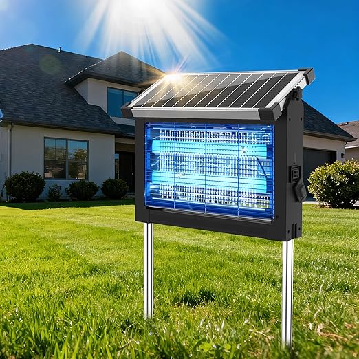 OnBeam Solar Bug Zapper with 10W Solar Panel 4500V