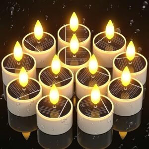 PChero 12-Pack Solar Tea Light Candles
