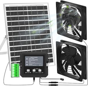 Pet Deluxe 25W Solar Fan for Chicken Coop