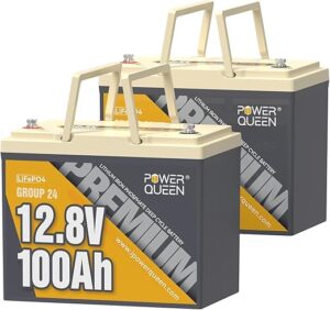 Power Queen 12V 100Ah LiFePO4 Battery