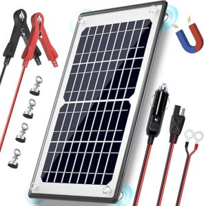 POWOXI 10W Magnetic Solar Battery Trickle Charger