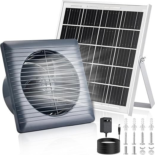 Solar Exhaust Fan with 25W Panel