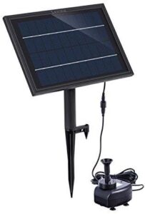 Lewisia Battery Backup Solar Fountain Pump