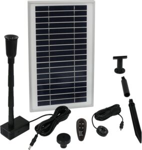 Sunnydaze Solar Pump and Panel Kit with Battery Backup