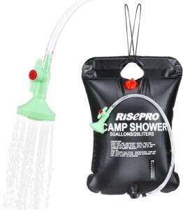 RISEPRO 5-Gallon Solar Shower Bag