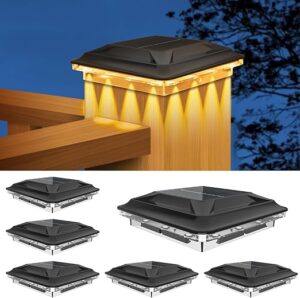 SenLuKit Solar Post Cap Lights 6 Pack