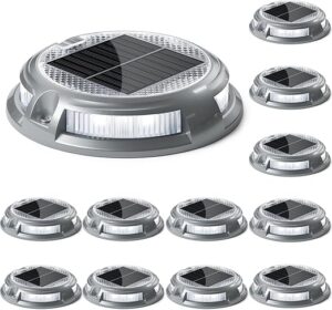 SIEDiNLAR Solar Driveway Lights 11 Colors RGB