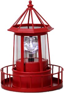 LED Solar Lighthouse Smoke Tower Garden Light