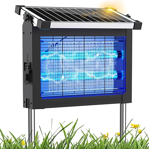 Solar Bug Zapper 4500V Auto On Off with Type-C Charging