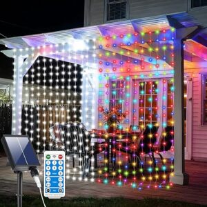 Solar Curtain Lights 10x10Ft 300 LED