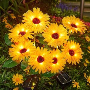 Solar Daisy Flower Lights 4 Pack