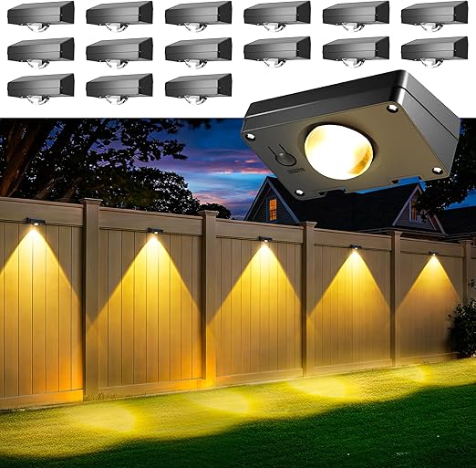SolarGlow RGB Fence Lights