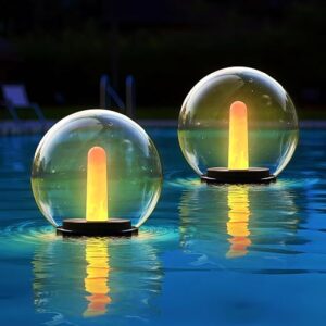 2-Pack Solar Floating Pool Lights Ball IP66
