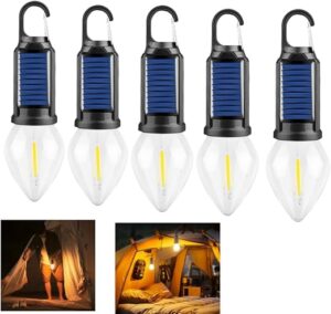 Solar Rechargeable Hooked Camping Light
