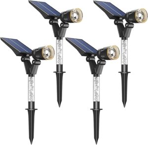 Solar Spot Lights IP65 180 Lumens 4-Pack