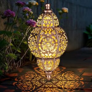 Solar Moroccan Chandelier Lantern