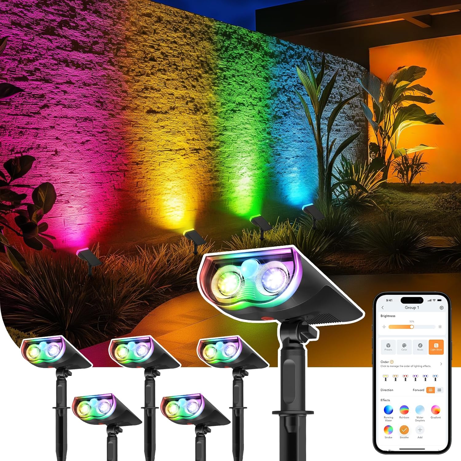 HMcity Solar Motion Security Lights