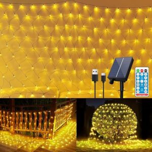 FunNite Solar Net Lights Outdoor 240 LED 11.5ft x 5ft