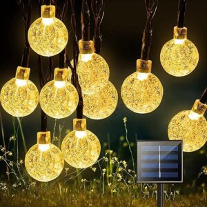 Solar Crystal Globe String Lights 50 LED
