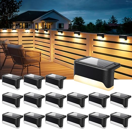SOLPEX Solar Fence Deck Lights 16 Pack