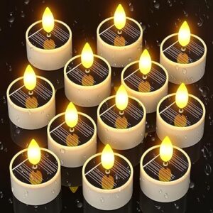 SoulBay Solar Tea Lights 12-Pack