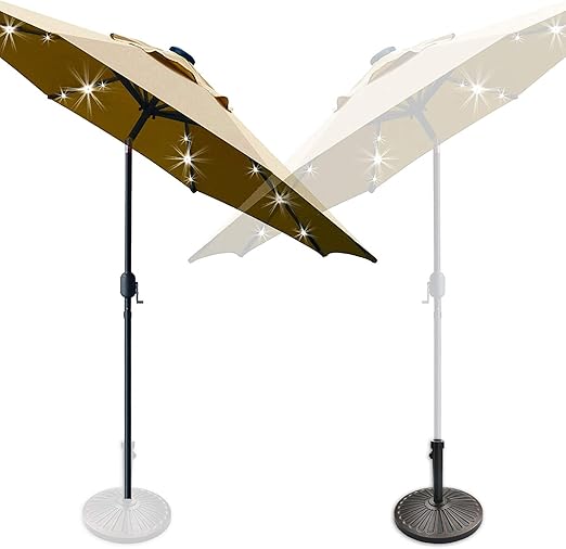 Sunnyglade 24 LED Solar Patio Umbrella
