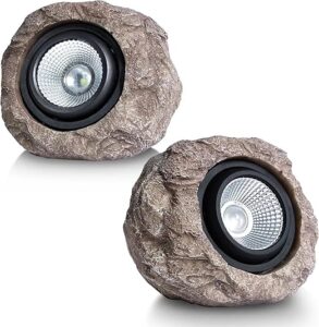 2 Pack Super Bright Solar Rock Spot Lights